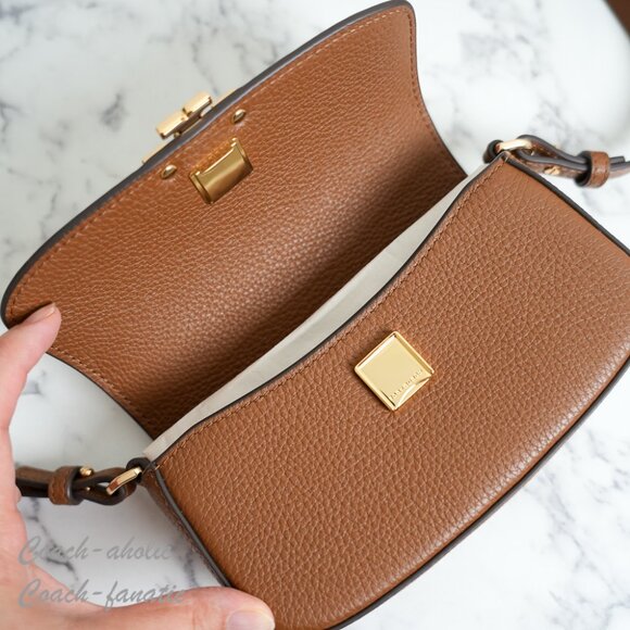 NWT Tory Burch Britten Mini Top Handle Crossbody in Moose - Picture 7 of 8